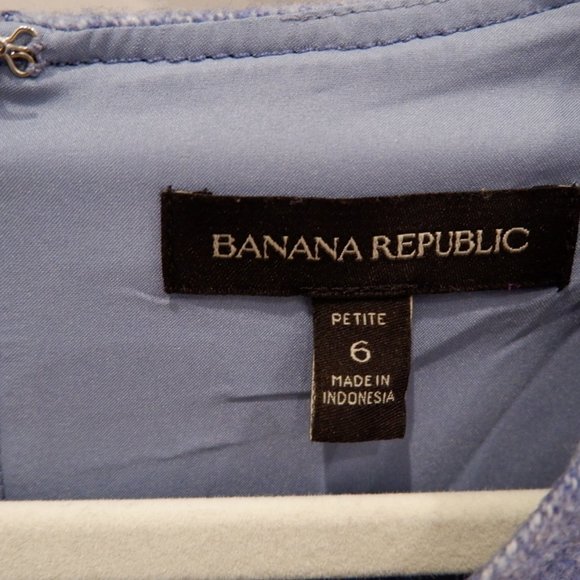 Banana Republic Blue Wool Dress 6P - Picture 6 of 7